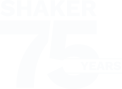 Shaker 75 Years Logo